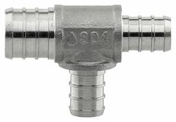 [7901342] SSPEX-T070505 - '3/4" x 1/2" x 1/2" 304SS Crimp PEX Tee - F1807'