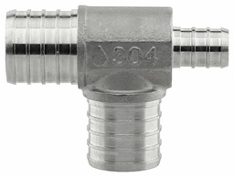 [7901370] SSPEX-T100510 - '1" x 1/2" x 1" 304SS Crimp PEX Tee - F1807'