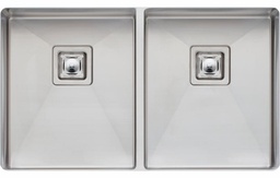 [5090320] Sonetto 1000 2 Bowl Undermount Sink with Square Drain