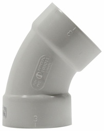 [7648332] 3"x45D PVC FGV LONG ELBOW HxH SYSTEM 636