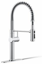 [2951135] Crue Semi-Professional Kitchen Faucet with Spring Pulldown Spray