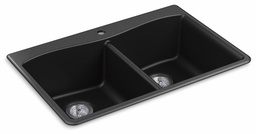 [2961295] Kennon 33" 2 Bowl Dual Mount Neoroc Sink