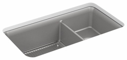 [2960425] Cairn 33-1/2" 1-3/4 Bowl Neoroc Undermount Sink with Rack