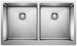 [1217595] Quatrus R15 U 2 Bowl Apron Front Sink