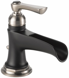 [3052496] Rook Single Hole Bathroom Faucet with Channel Spout