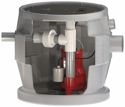 [1580900] 4/10 HP Pro380 Cast Iron Sewage Pump System w/ Side Discharge