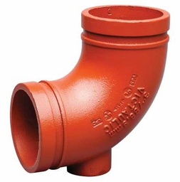 [6660041] 4" Grooved 90 Elbow with Drain No. 10-DR