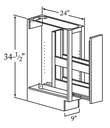 9" Spice Rack Base Cabinet