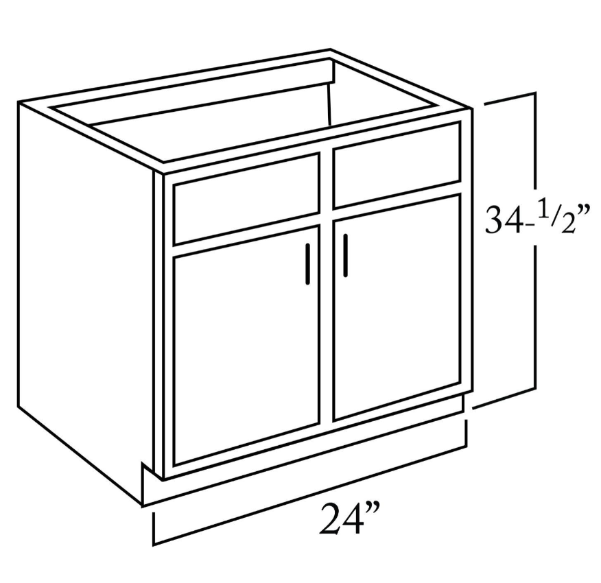 Sink Base Cabinet w/ 2 doors