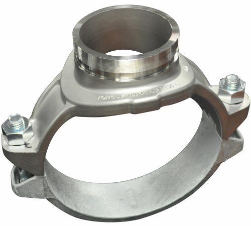 8" x 2" Grooved Mechanical Tee EDPM 316SS UP Style 422