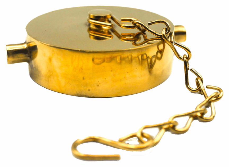 2-1/2 BRASS FBCT CAP/CHAIN