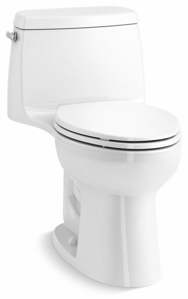 Santa Rosa 1-Piece 1.28 GPF Compact Elongated Comfort Height Toilet