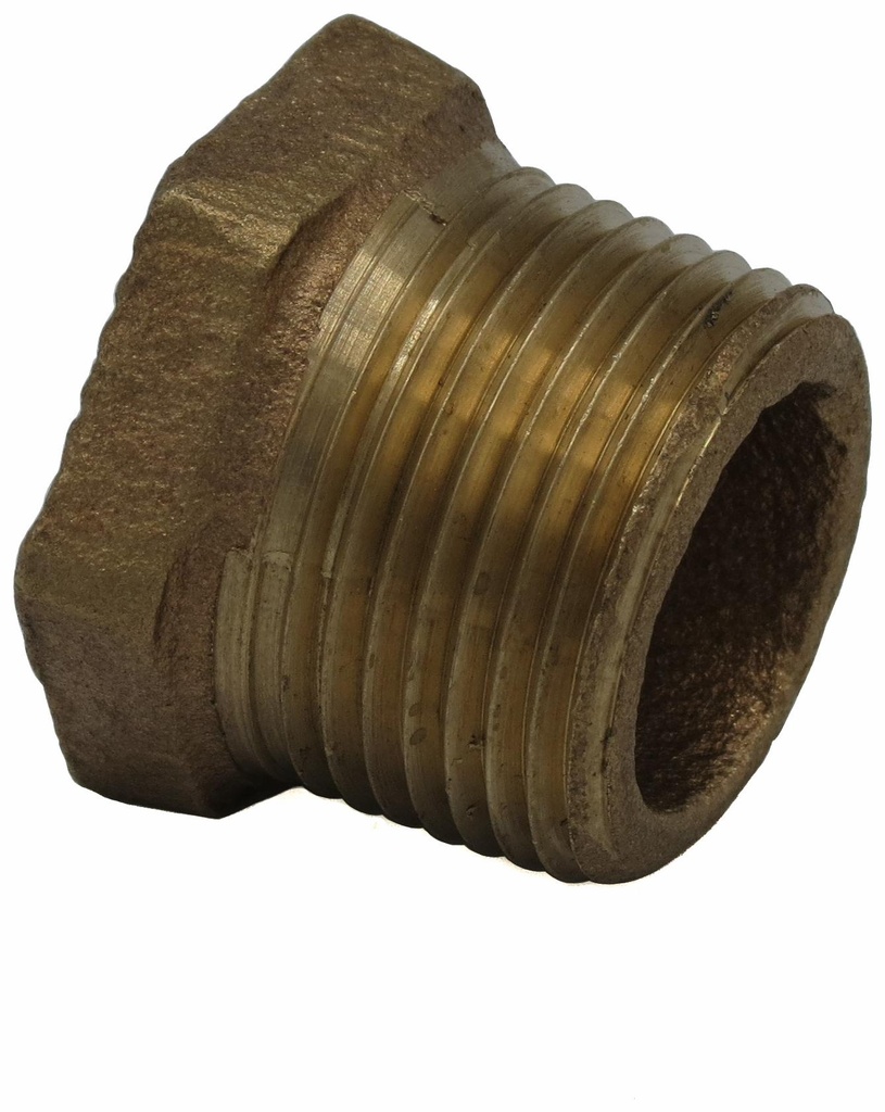 1/2 X 3/8 MXF BUSHING THREADED BRONZE - LEAD FREE