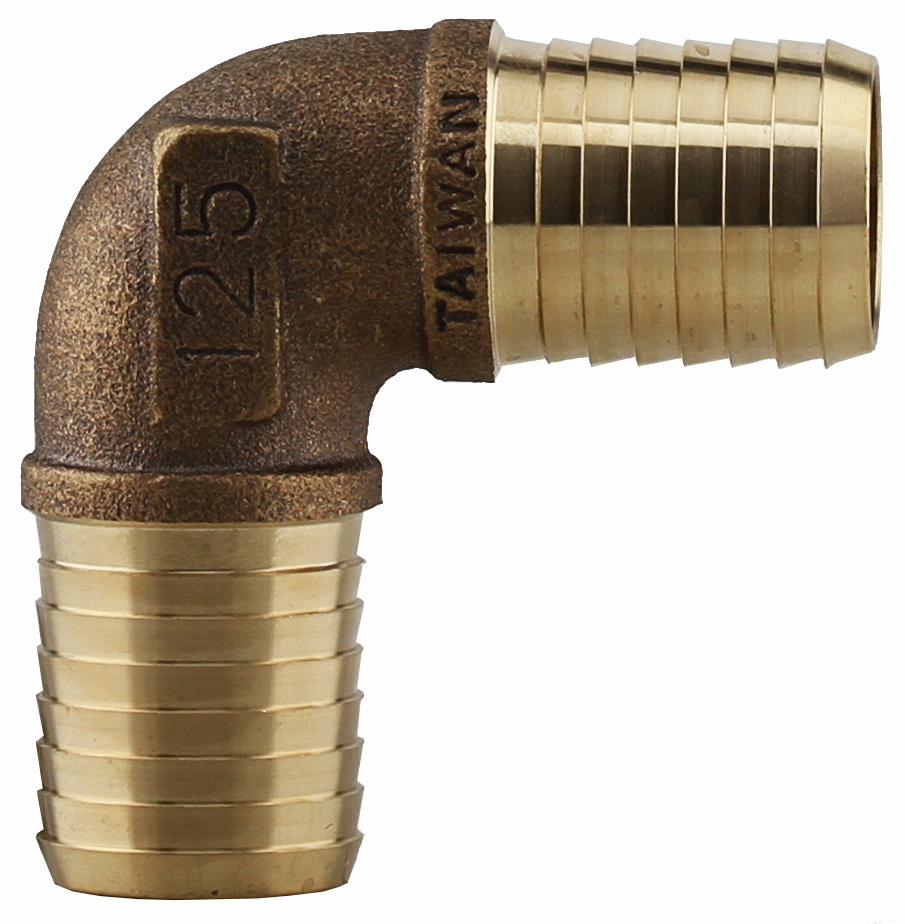 ELB-125NL - 'Nl Bronze 1-1/4" Insert Elbow'