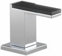 Siderna Lavatory/Bidet Handles (pair) with Solar Gray Glass Inserts