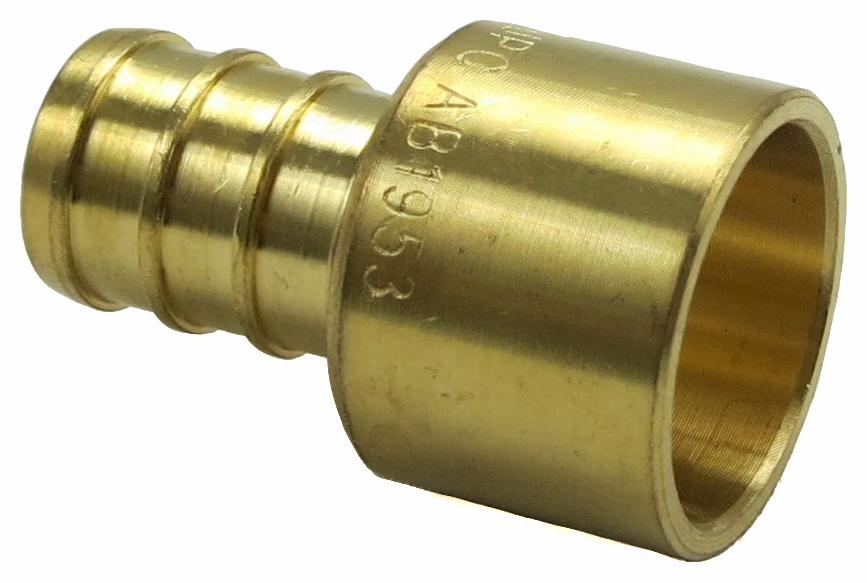 1-1/4" Brass Pex x Fem Sweat Adapter NL