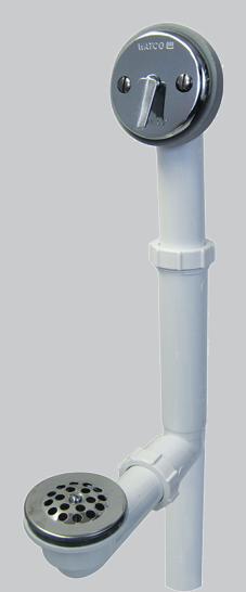 TRIP LEVER Bath Waste, Tubular Plastic ABS, Chrome Plated