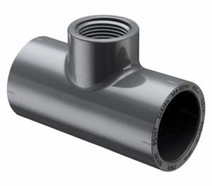 1X3/4 PVC RED TEE SOCXFPT SCH80