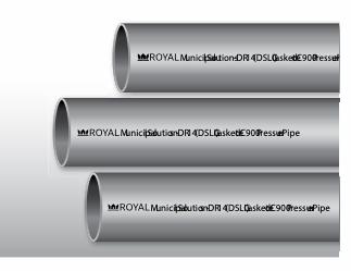 8"x20' PVC DR25 CIOD PIPE GSKT BLUE BRUTE