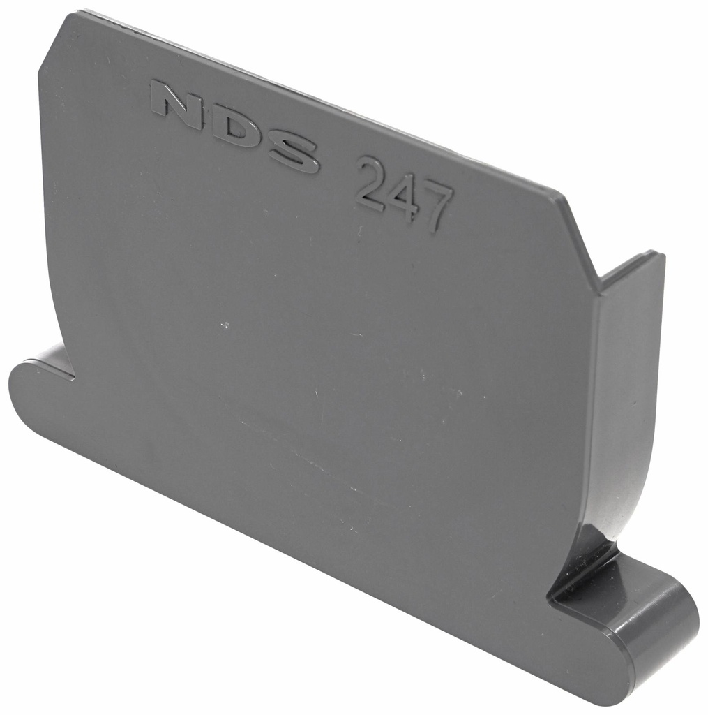 CHANNEL END CAP-GRAY