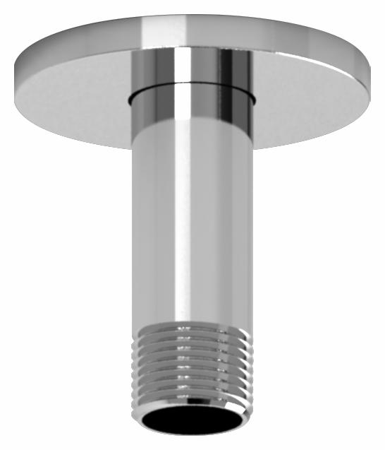 3" Ceiling Mount Shower Arm With Round Escutcheon