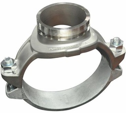 [6662510] 6" x 2" Grooved Mechanical Tee EDPM 316SS UP Style 422