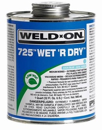 [7992500] 236ml 725 Wet 'R Dry PVC Cement Aqua Blue