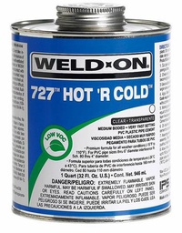 [7994008] 3.785L 727 Hot 'R Cold PVC Cement Clear