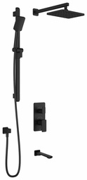 [3742490] Kareo TD3 Thermostatic Integrated Diverter Tub and Shower System with Wall Arm (less Valve)