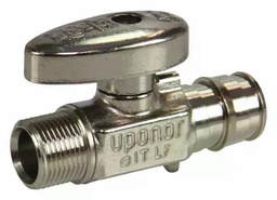 [1810995] ProPEX LF Brass Straight Stop Valve, 1/2" PEX x 3/8" OD Comp.