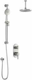 [3742662] RoundOne TD2 Thermostatic Integrated Diverter Shower System with Vertical Ceiling Arm