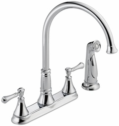 [3060120] Cassidy 2-Handle Kitchen Faucet with Side Spray