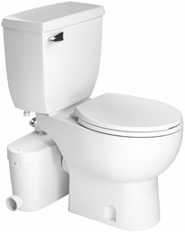 [7005054] SaniAccess3 Round Toilet Combo with Macerating Pump for Ful Bathroom Application