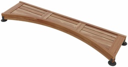 [6459808] 48" Curved Teak Shower Seat
