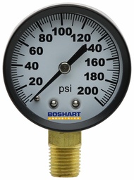 [6649905] PG-200 - '2" Dry Gauge 1/4" Lm 0-200'