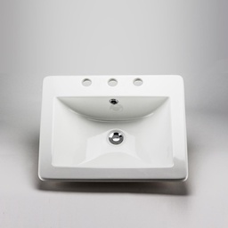 [1162005] Rectangular Widespread Drop-In Bathroom Sink