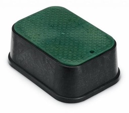 [4622765] 13 x 18 x 6 Black Valve Box Extension with Green Overlapping Lid