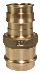 [1818035] ProPEX LF Brass Copper Press Adapter, 2" PEX x 2" Copper