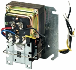 [3974157] 120/208/240V TRADELINE. DPDT (POWER POLES) CONSISTS OF 40VA TRANSFORMER AND R8222D PLUG-IN RELAY-NO COVER ON A 4/4 PLATE.