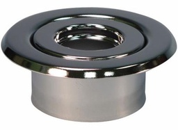 [6676509] 1/2" NPT x 1/2" Adjustable Recessed Escutcheon Plate White FireLock V27 (ea)