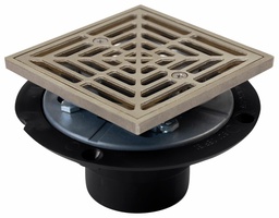 [7599903] Shower Pan Drain Nickel Bronze Ring & Strainer