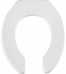 [2000250] Round Plastic Commercial Open Front Less Cover Toilet Seat