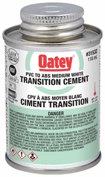 [7999929] 118ml ABS--PVC Transition Cement White
