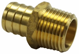 [7896500] 1/2" Brass Pex x MIP Adapter NL
