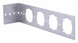 [3539902] Galvanized Stub 90 Deg Bracket With 2 Keyed Holes