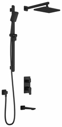 [3740724] Moroka TD3 Thermostatic Integrated Diverter Shower System with Wall Arm (less valve)