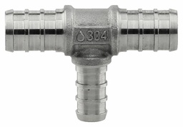 [7901334] 1/2"x1/2"x3/8" 304SS PEX TEE