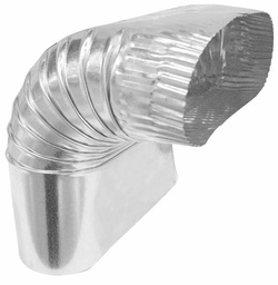 [5622185] 6" Oval (3" x 7-3/4") 90 Degree Elbow Short Way