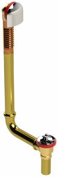 [7547340] Lift & Turn Brass Direct Drain Waste & Overflow