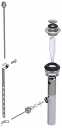 [7541089] Mechanical Pop-Up Bathroom Sink Drain with Overflow